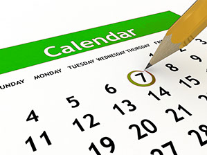 Calendar. Click here to see the events that we're planning to attend.